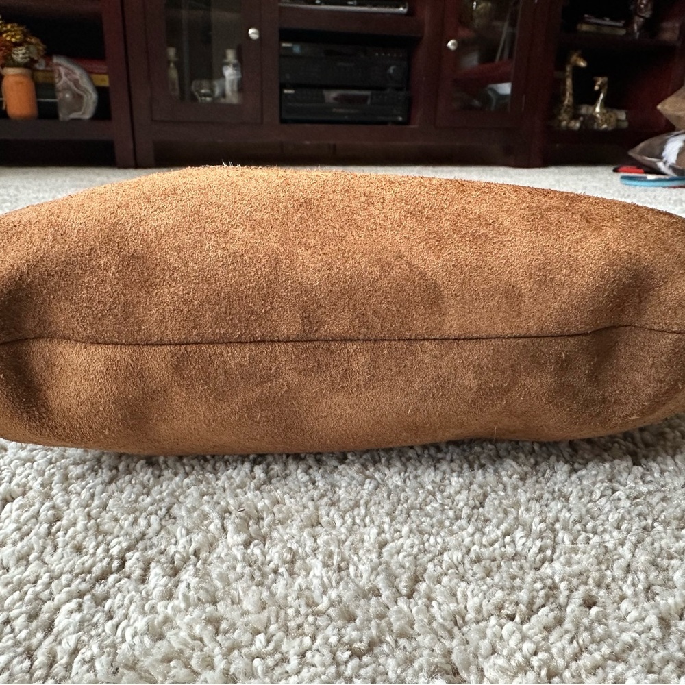 Chic Patchwork Shoulder Bag - Purple, Brown, Cream - image 4